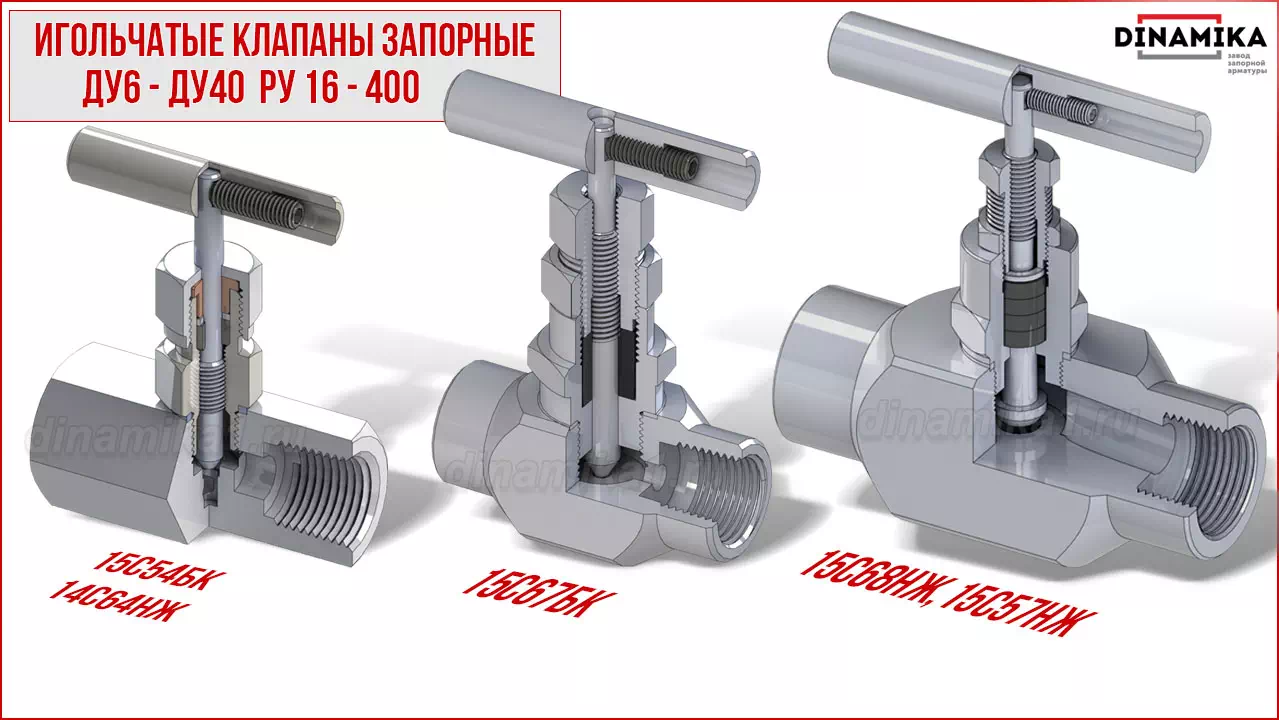 Резьбовые клапаны игольчатые муфтовые в Балашихе